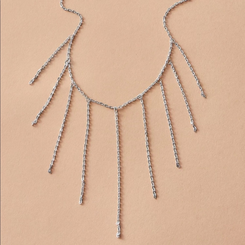 • Nova • GOLD Chain Tassel Necklace - Picture 2 of 3